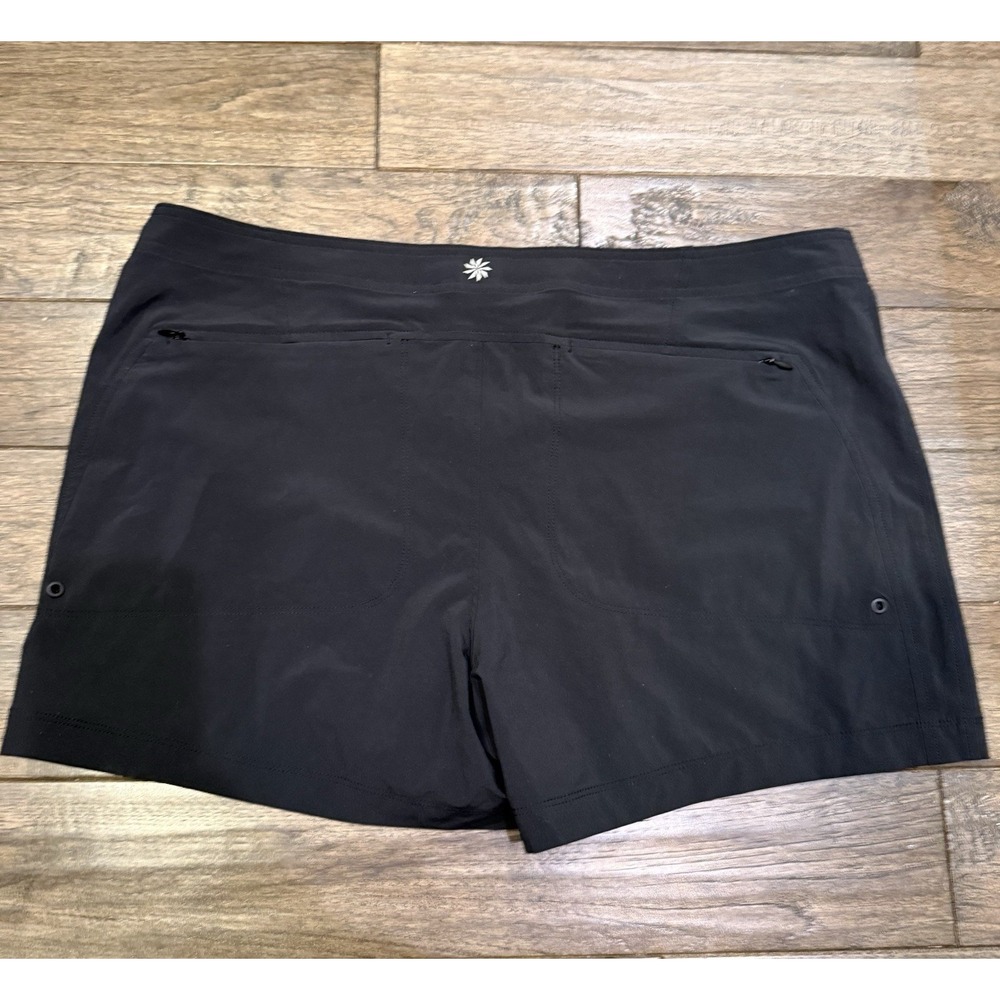 New Athleta Costa Shorts Women's Size 16 Black - Picture 2 of 7